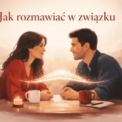 Para rozmawia, tworząc most porozumienia. Unikajcie **braku komunikacji** w związku, budujcie więź.