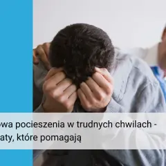 Mężczyzna pociesza przyjaciela w trudnych chwilach. Szuka wsparcia i oczekiwanie cytaty, które dodadzą otuchy.