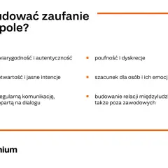 Jak budować zaufanie w zespole? Postaw na: wiarygodność, otwartość, komunikację, poufność, szacunek i relacje. To szybkie zwycięstwo dla każdego zespołu.