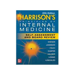 Okładka "Harrison's Principles of Internal Medicine, 20th Edition: Self-Assessment and Board Review". Zawiera przykłady testów Harrisona.