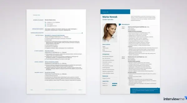 Jak zdobyć doświadczenie zawodowe? CV Marty Nowak pokazuje drogę od koordynatora produktu do Content Specialist.