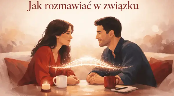 Para rozmawia, tworząc most porozumienia. Unikajcie **braku komunikacji** w związku, budujcie więź.
