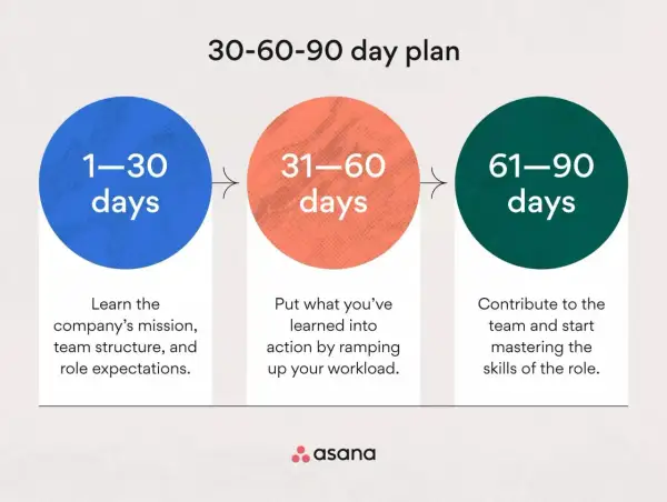 Plan 30-60-90 dni dla **pierwszego managera**: nauka, działanie, mistrzostwo.