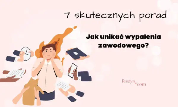 Praca z ludźmi bywa wyczerpująca. Ilustracja pokazuje zestresowaną osobę otoczoną przez ręce podające zegar, dokumenty, telefon i laptopa.