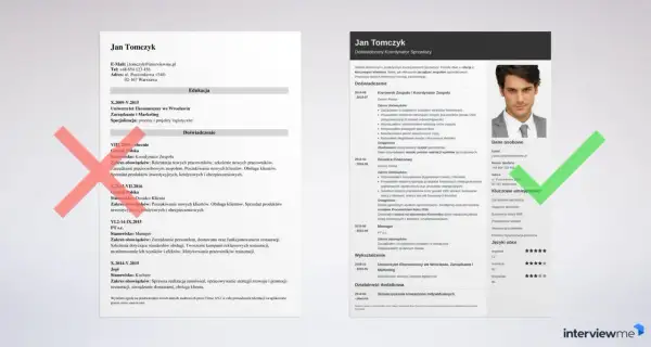 Jak zapytać się o pracę przez telefon? CV Jana Tomczyka, Koordynatora Sprzedaży, z danymi kontaktowymi i doświadczeniem.